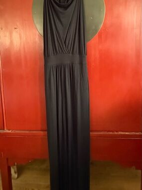 Joe Fresh Black Sleeveless Maxi Jumpsuit